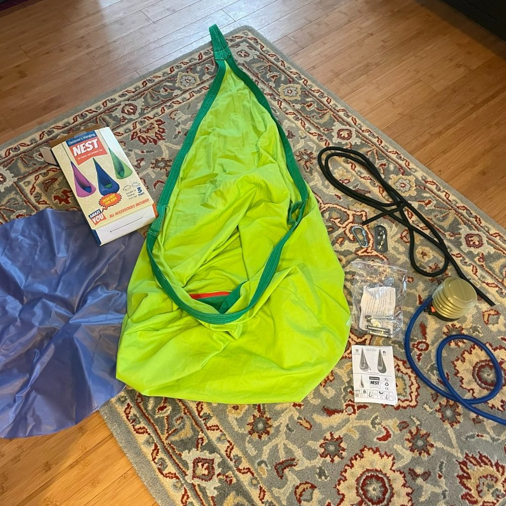 Almost New Children's Hanging Nest Swing